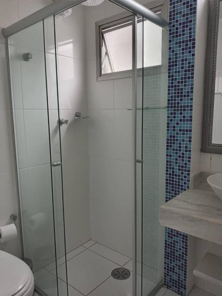 Apartamento completo na calçada da praia Apartment Guaruja Ngoại thất bức ảnh
