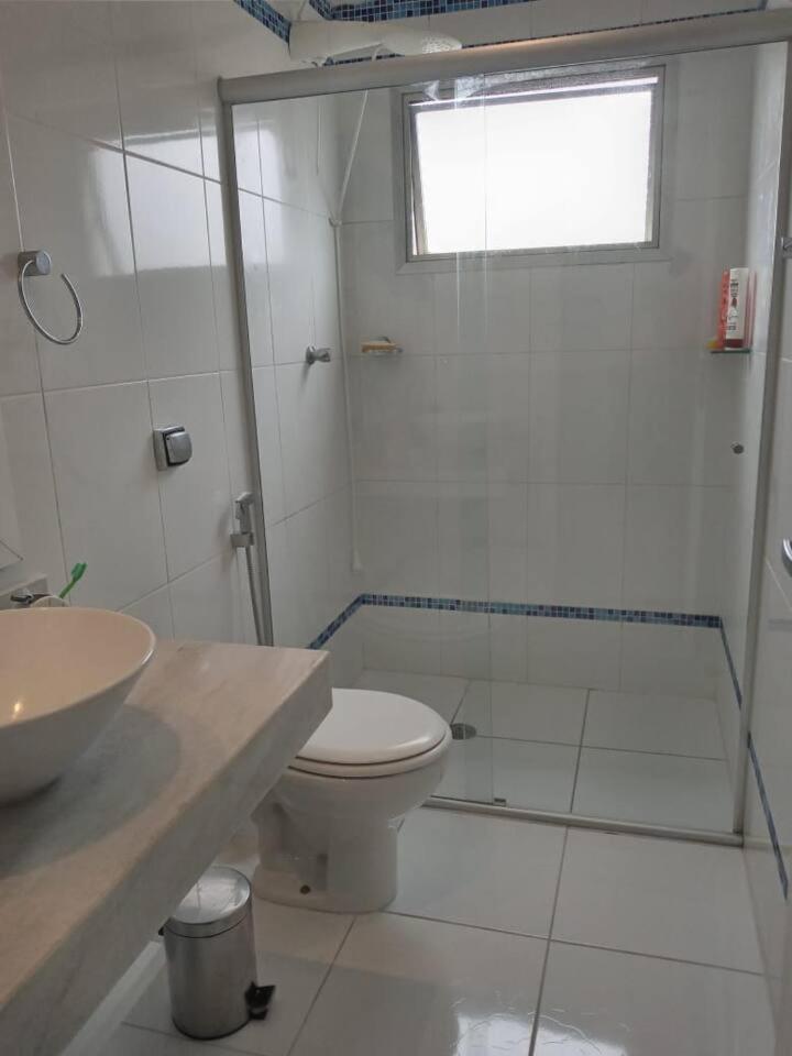 Apartamento completo na calçada da praia Apartment Guaruja Ngoại thất bức ảnh